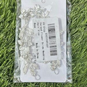 Silver Floral Bridal Hair Vine